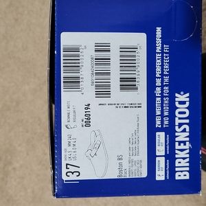 Birkenstock Bostons Size 37. New!